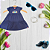 Vestido Hello Summer Azul Marinho - Imagem 1
