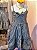 Vestido Aurora Infantil Xadrez Preto e branco - Imagem 1