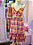 Vestido Aurora Adulto Xadrez Candy Midi - Imagem 1