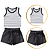 Conjunto infantil Menina Cirrê preto e Branco - Imagem 2