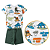 Conjunto Infantil Verão Menino Dino Surf Branco - Imagem 3