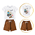 Conjunto Infantil Verão Dog Rock Marrom - Imagem 2