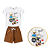 Conjunto Infantil Verão Dog Rock Marrom - Imagem 3