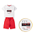Conjunto Juvenil Verão Menino Ext Original Branco e Vermelho - Imagem 3