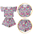 Conjunto Infantil Verão Menina Flores do Jardim - Imagem 2