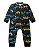 Macacão Bebê Menino Longo Dinossauros Preto - Imagem 1