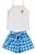 Conjunto Infantil Menina Blue Chess - Imagem 1