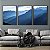 NUVENS MONTANHAS AZUL | Kit Quadros Decorativos. - Imagem 1