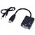 CABO ADAPTADOR HDMI PARA VGA COM P2 - Imagem 1
