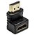 ADAPTADOR HDMI 90º MACHO X FEMÊA - Imagem 1