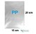Saquinho plástico transparente PP - 15 x 25 - Imagem 1