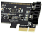 CONVERSOR INTERNO DE 6 GB/S PCI-E, PLACA ADAPTADORA PCI EXPRESS PARA SATA HDD SSD, 2.0X1 A 2 PORTAS SATA III - Imagem 4