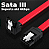 CABO DADOS SATA 3 90° L, 6GBPS HD, SSD, GRAVADOR, 50CM - Imagem 3
