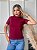 TSHIRT FEMININA ALGODÃO GOLA ALTA MARSALA - Imagem 2