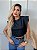 *CROPED* FEMININA ALGODÃO MUSCLE TEE PRETO - Imagem 2