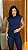 TSHIRT FEMININA ALGODÃO MUSCLE TEE AZUL MARINHO - Imagem 4