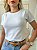 TSHIRT FEMININA ALGODÃO  LISA BRANCA - Imagem 1