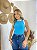 REGATA FEMININA RIBANA AZUL TIFANY - Imagem 1