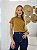 TSHIRT FEMININA ALGODÃO LISA CARAMELO - Imagem 2