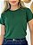 TSHIRT FEMININA ALGODÃO LISA VERDE MILITAR - Imagem 1