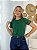 TSHIRT FEMININA ALGODÃO LISA VERDE MILITAR - Imagem 2