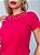 TSHIRT FEMININA ALGODÃO LUXO PEROLAS COLAR PINK - Imagem 1