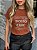 TSHIRT FEMININA ALGODÃO BOHO CHIC / CHOCOLATE - Imagem 1
