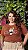 TSHIRT PLUS  SIZE FEMININA CHIC URSO / CHOCOLATE - Imagem 1