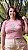 TSHIRT PLUS  SIZE FEMININA OS JUSTOS FLORESCERÃO / ROSA SECO - Imagem 1