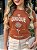 TSHIRT FEMININA ALGODÃO BE UNIQUE / TERRA COTA - Imagem 1