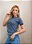 TSHIRT FEMININA ALGODÃO LISTRADA AZUL MARINHO - Imagem 2