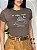 TSHIRT FEMININA ALGODÃO COFFE / MARROM - Imagem 1