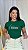 TSHIRT FEMININA ALGODÃO BORDADO FÉ GRATIDÃO  / VERDE BANDEIRA - Imagem 2