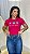 TSHIRT FEMININA ALGODÃO 3 FLORES / PINK - Imagem 2