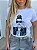 TSHIRT FEMININA ALGODÃO  MULHER PÉROLAS / BRANCA - Imagem 1