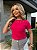 TSHIRT FEMININA ALGODÃO LUXO PEROLAS COLAR / PINK - Imagem 2