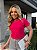 TSHIRT FEMININA ALGODÃO LUXO PEROLAS COLAR / PINK - Imagem 3