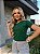 TSHIRT FEMININA ALGODÃO LUXO PEROLAS TOTAL / VERDE  MILITAR - Imagem 2