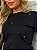 TSHIRT FEMININA ALGODÃO LUXO PEROLAS TOTAL / PRETA - Imagem 1