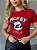 TSHIRT FEMININA ALGODÃO  MICKEY OCULOS / VERMELHA - Imagem 1