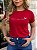 TSHIRT FEMININA ALGODÃO  NINGUEM EXPLICA DEUS / VERMELHA - Imagem 1