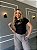 TSHIRT FEMININA ALGODÃO  BORDADA ESPALHE AMOR TED / PRETA - Imagem 2