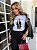 TSHIRT FEMININA ALGODÃO MULHER COM CAFÉ / BRANCA - Imagem 2