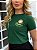 TSHIRT FEMININA ALGODÃO FLOR APLICAÇÃO / VERDE BANDEIRA - Imagem 1