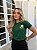 TSHIRT FEMININA ALGODÃO FLOR APLICAÇÃO / VERDE BANDEIRA - Imagem 2