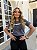 TSHIRT FEMININA ALGODÃO TIGER STRASS / CHUMBO - Imagem 3