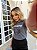 TSHIRT FEMININA ALGODÃO TIGER STRASS / CHUMBO - Imagem 2