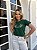 TSHIRT FEMININA ALGODÃO BORDADA AMOR / VERDE MUSGO - Imagem 2