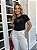 TSHIRT FEMININA ALGODÃO ABSOLUT LAÇO / PRETA - Imagem 2