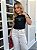 TSHIRT FEMININA ALGODÃO ABSOLUT LAÇO / PRETA - Imagem 3